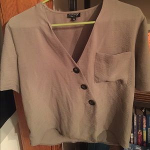 Topshop asymmetrical “Ashley” blouse